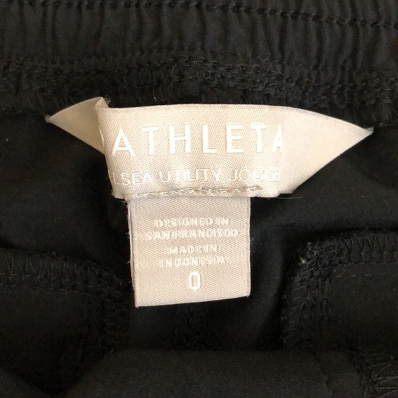 Athleta pant gray color elastic bottom - Picture 9 of 13